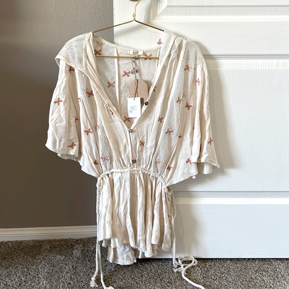 Kori America. Brand new boutique top with hood